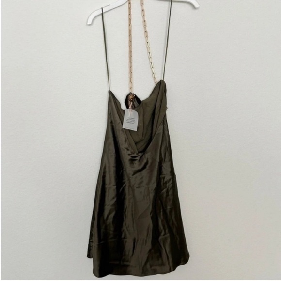 Cult Gaia Minna Chain Halter Mini Dress Advieh NWT - Picture 3 of 7